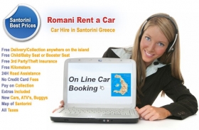 Rent your car from Romani in Santorini for 10 reasons